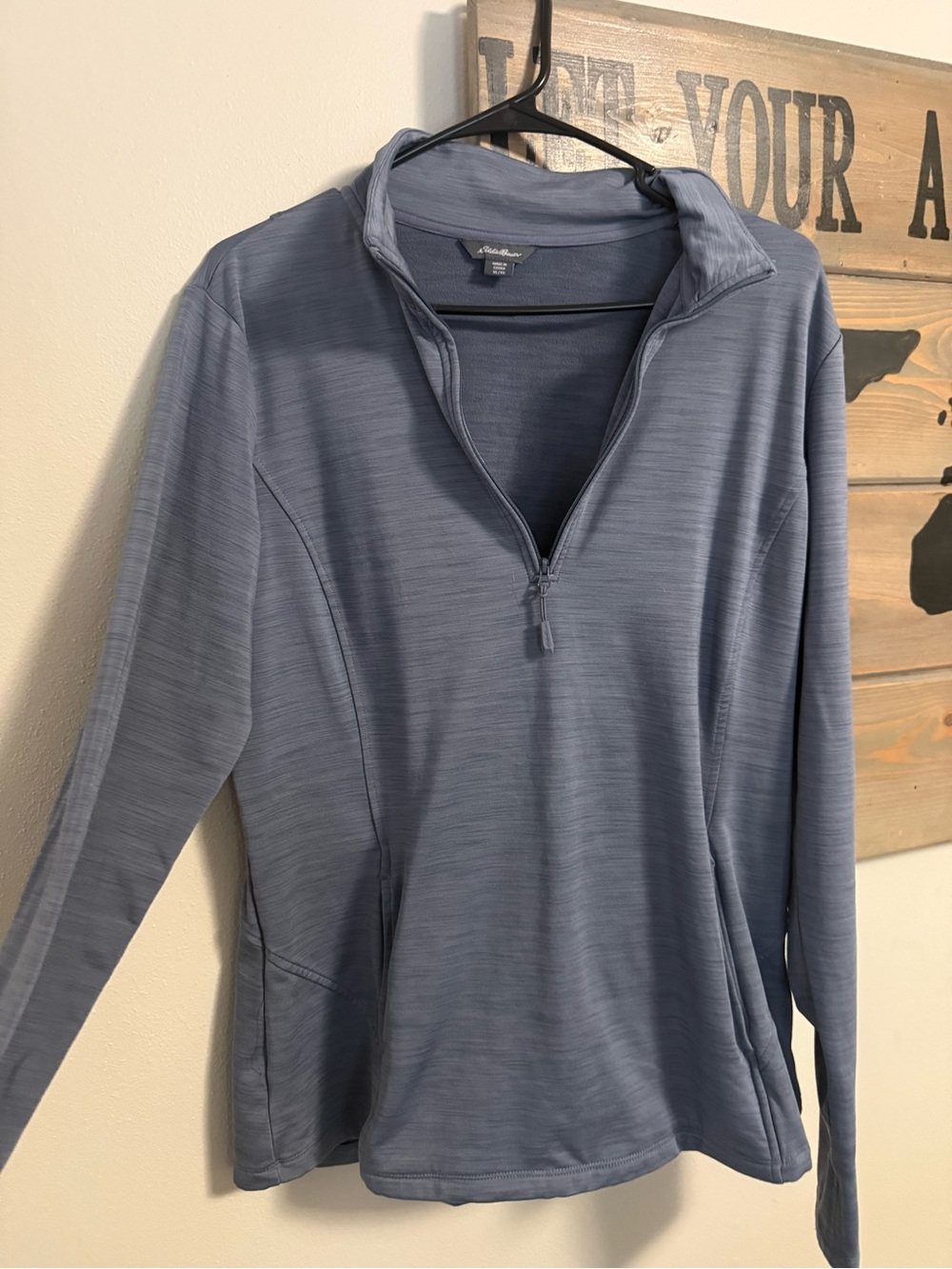 Eddie Bauer Women’s Half-Zip Pullover Sweater - Slate Blue